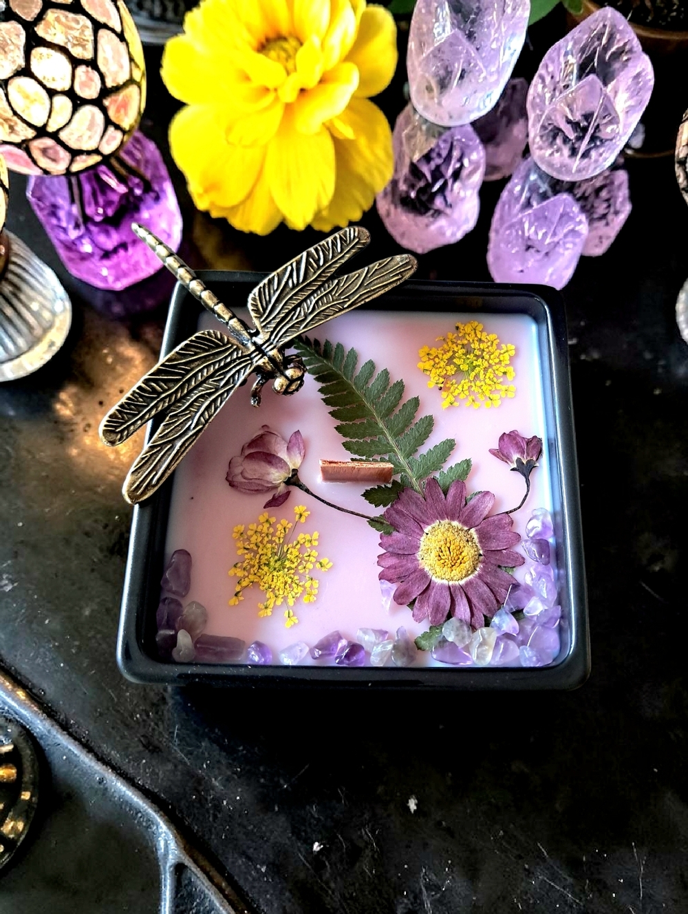 Hand Crafted , Wicked Worthy Wax, Breathing in Spring 9 oz candle